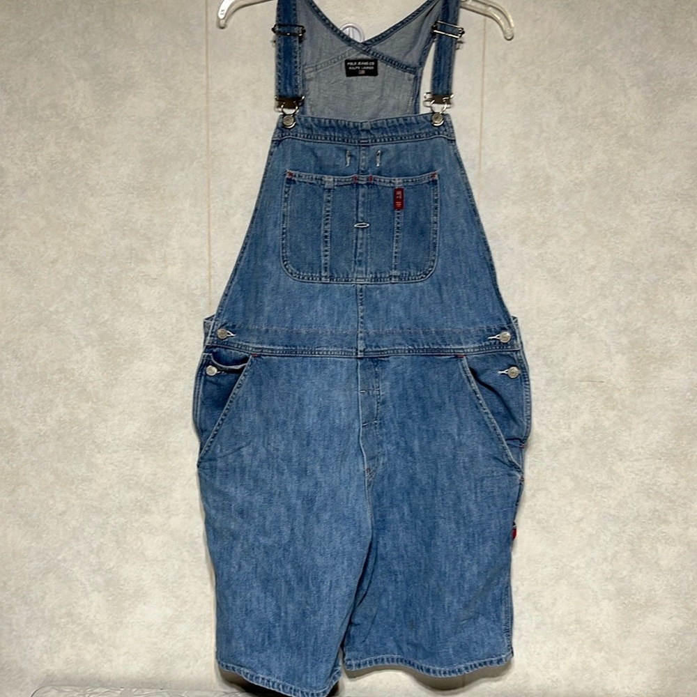 Polo Vtg Ralph Lauren Uniform Shortalls Carpenter… - image 1